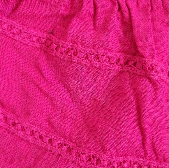 TWO Front Tie Cami Tops Size S Pink and Black - Picture 9 of 9